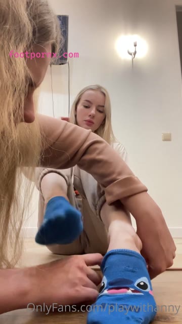 playwithanny foot worship lesbians sock smelling and feet  14