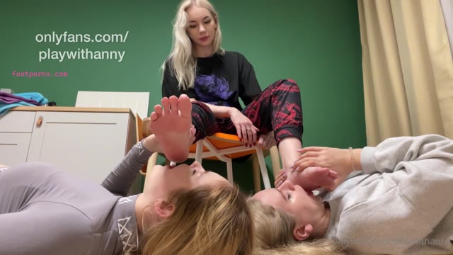 playwithanny foot worship lesbians sock smelling and feet  13
